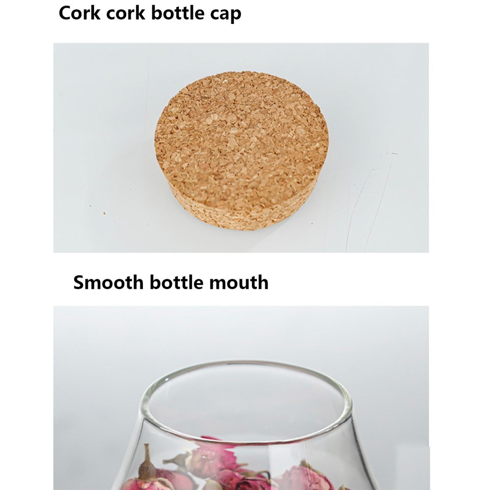 Glass Container With Cork Lid